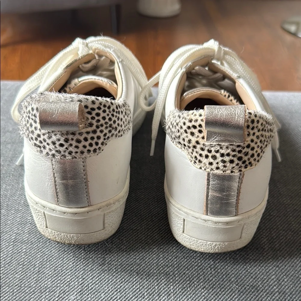 Mint Velvet Women's White Leather Sneakers - Picture 5 of 14